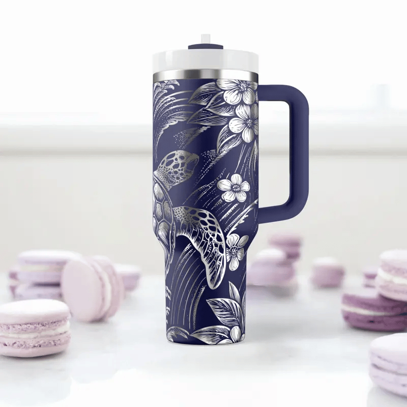 Turtle svg tumbler wrap