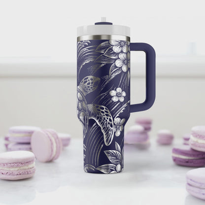 Turtle svg tumbler wrap